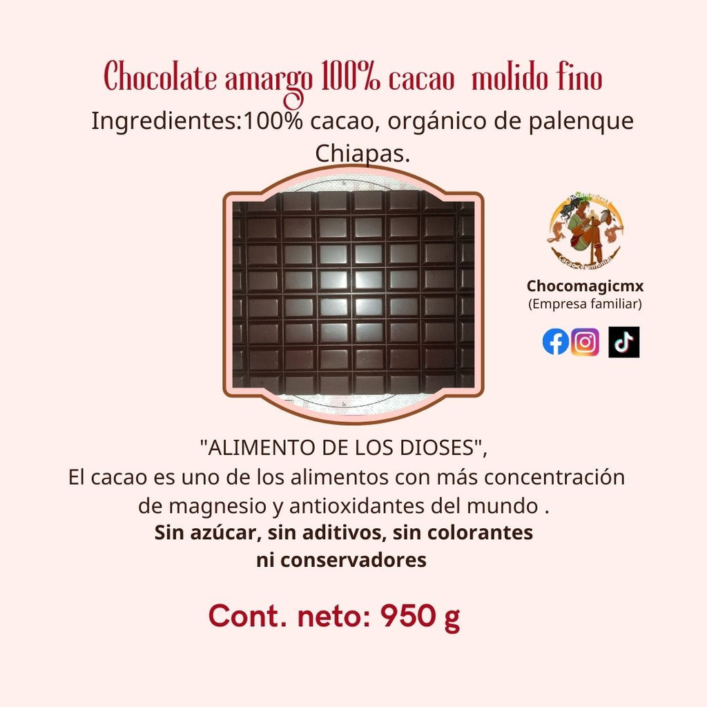 Barra Chocomagicmx | De 950 g molido fino