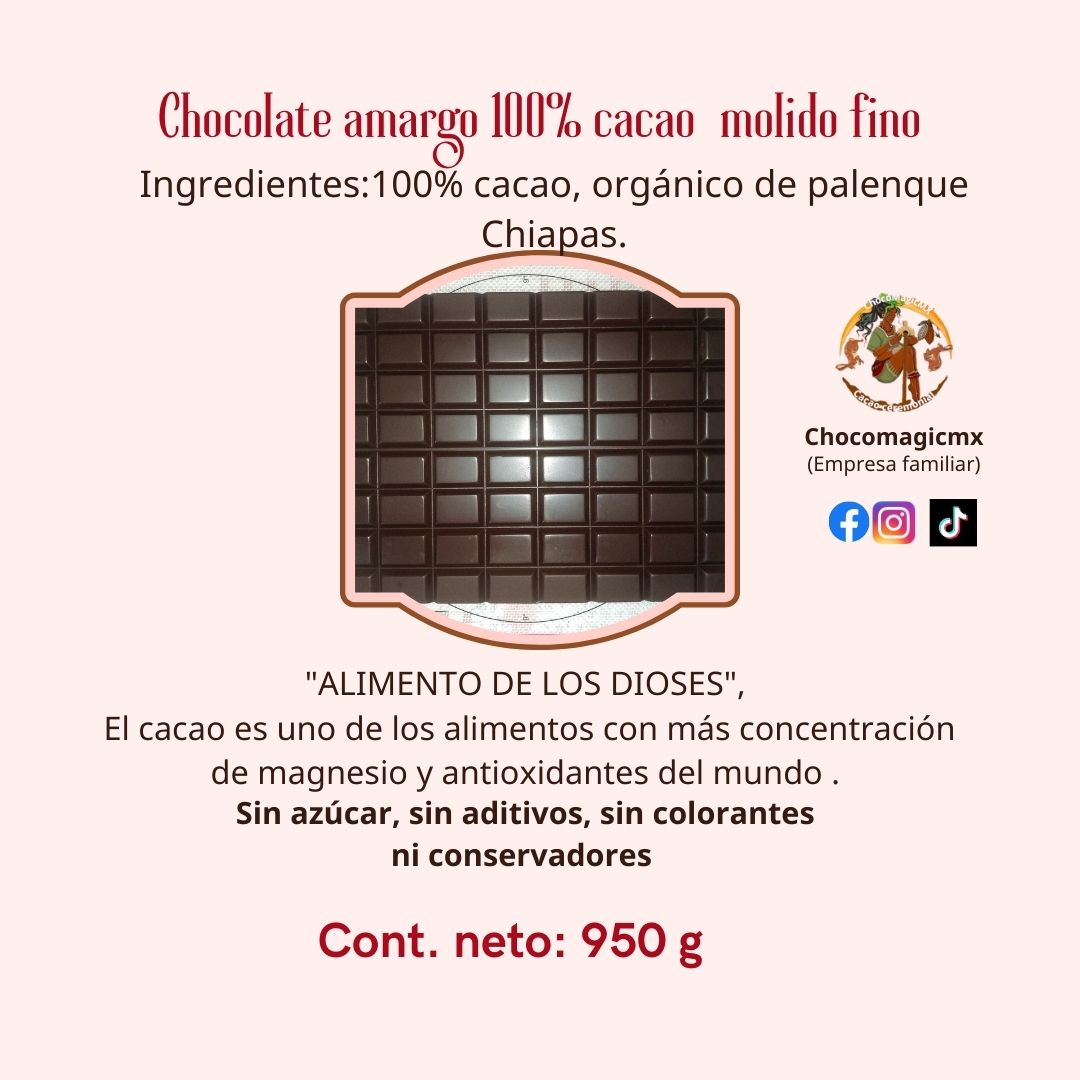 Barra Chocomagicmx | De 950 g molido fino