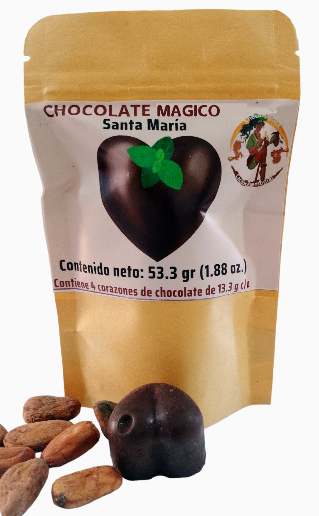 Santa María, bolsa de 4 crzns de chocolate